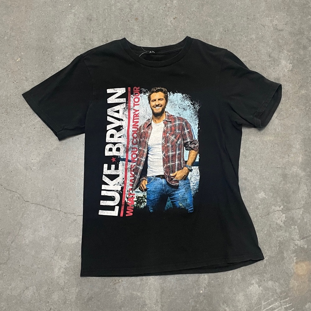 Luke Bryan What Makes You Country Tour T-Shirt Mens X-Small Unisex Black